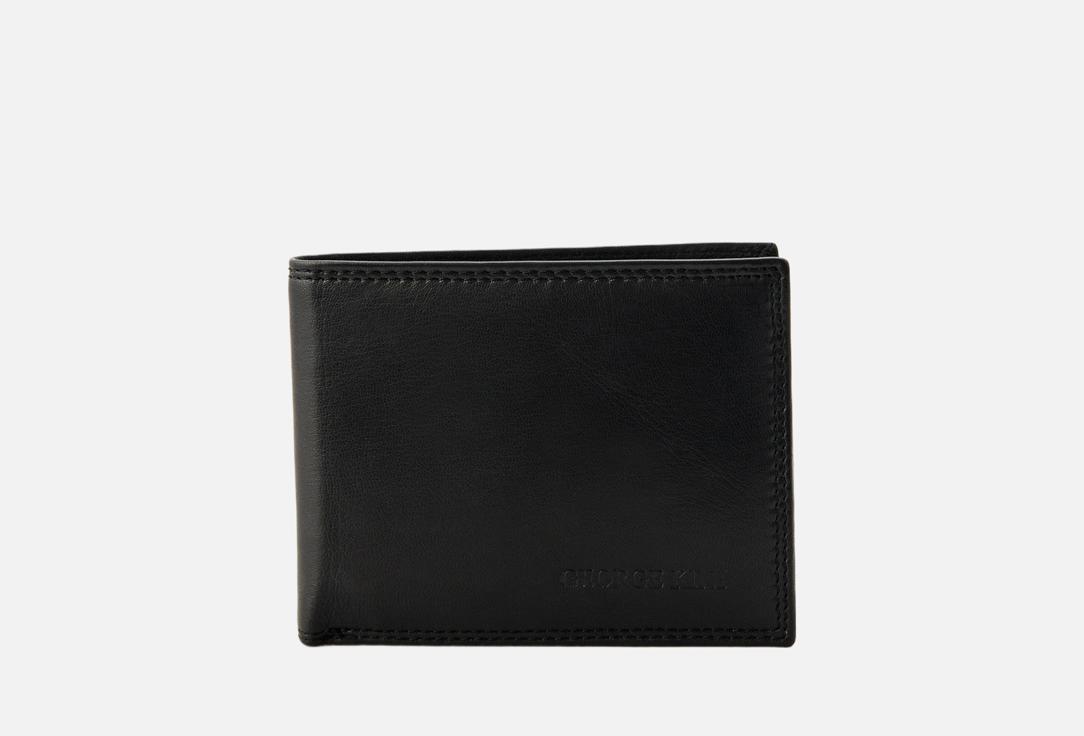 Изображение товара Кожаный мужской кошелек GEORGE KINI WALLET BLACK натуральная кожа Италия