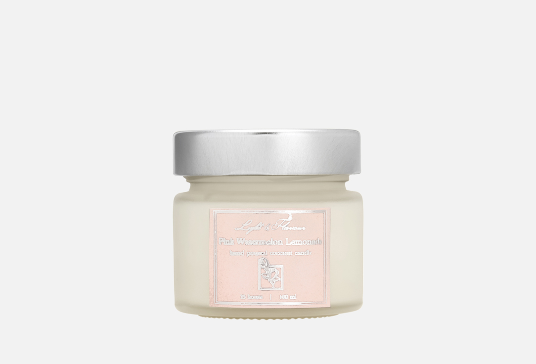 

Ароматическая свеча LIGHT&FLAVOUR, Розовый арбузный лимонад 100 мл