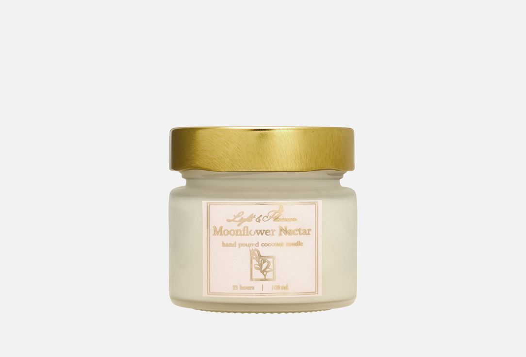 Изображение товара Ароматическая свеча Light&Flavour Нектар лунного цветка 100 мл натуральный воск