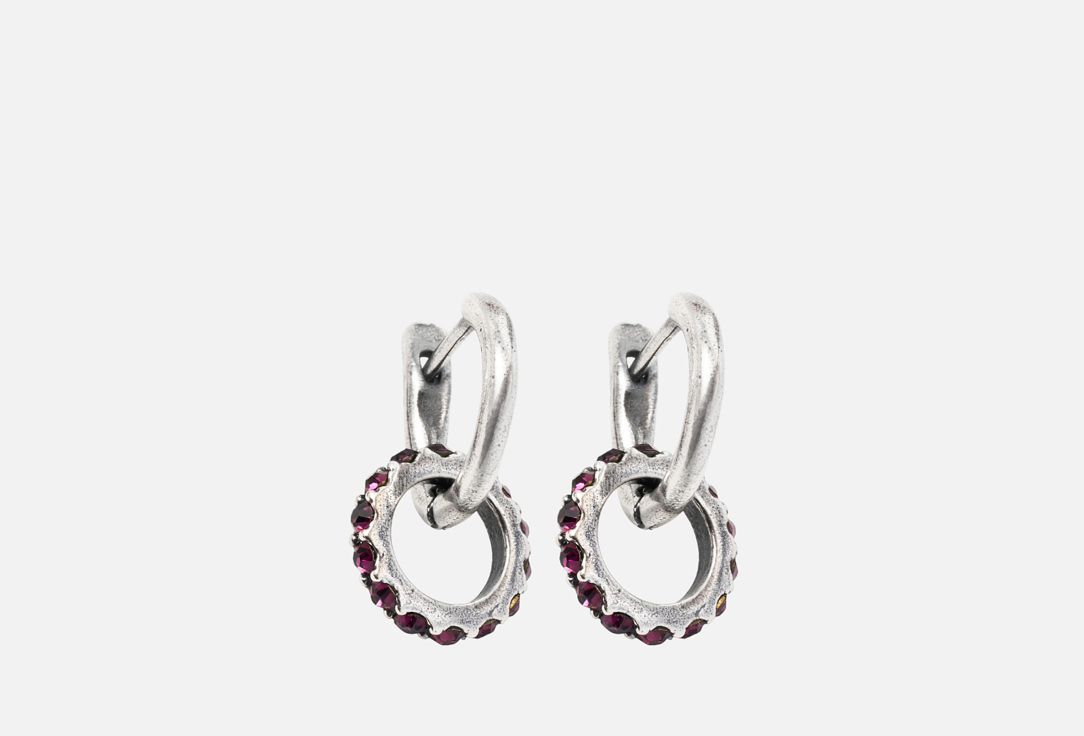 Изображение товара Элегантные серьги Настроение женщины с ювелирными стразами из латунного сплава