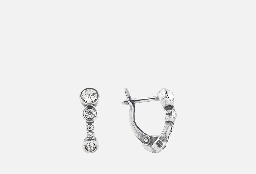 

Серьги НАСТРОЕНИЕ ЖЕНЩИНЫ, С ювелирными стразами 2 шт