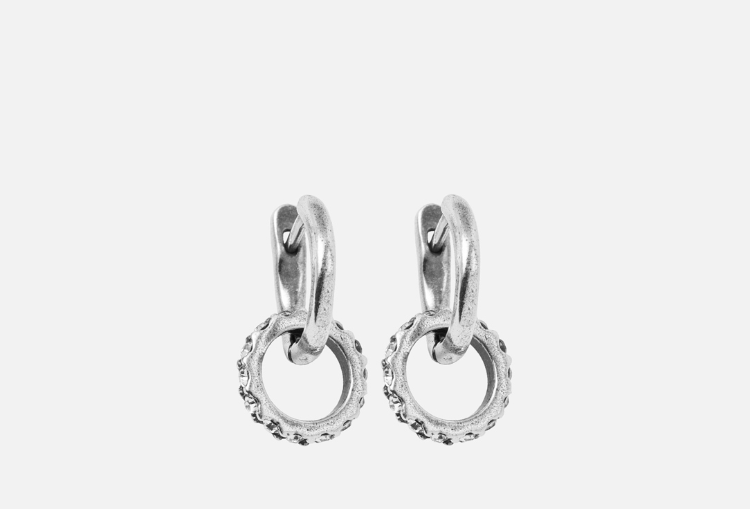 

Серьги НАСТРОЕНИЕ ЖЕНЩИНЫ, С ювелирными стразами 2 шт