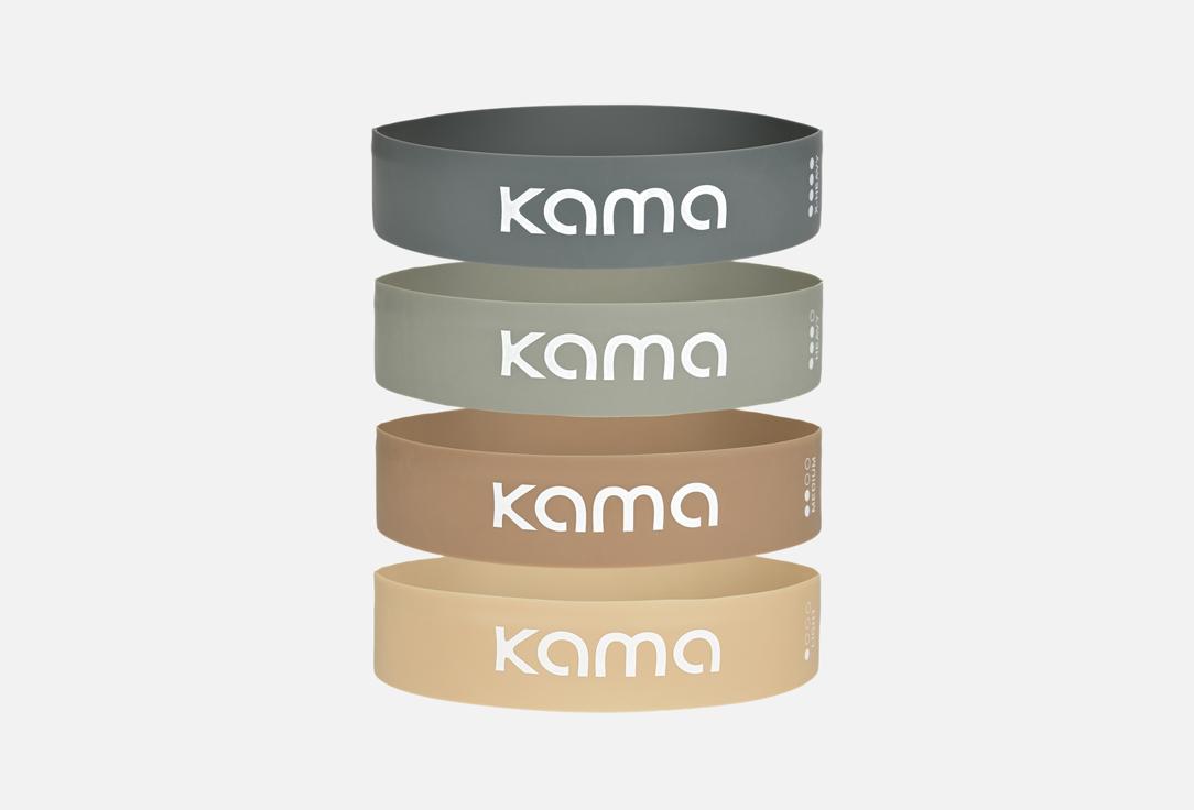

Набор латексных фитнес-резинок KAMA, Expander beige 4 шт