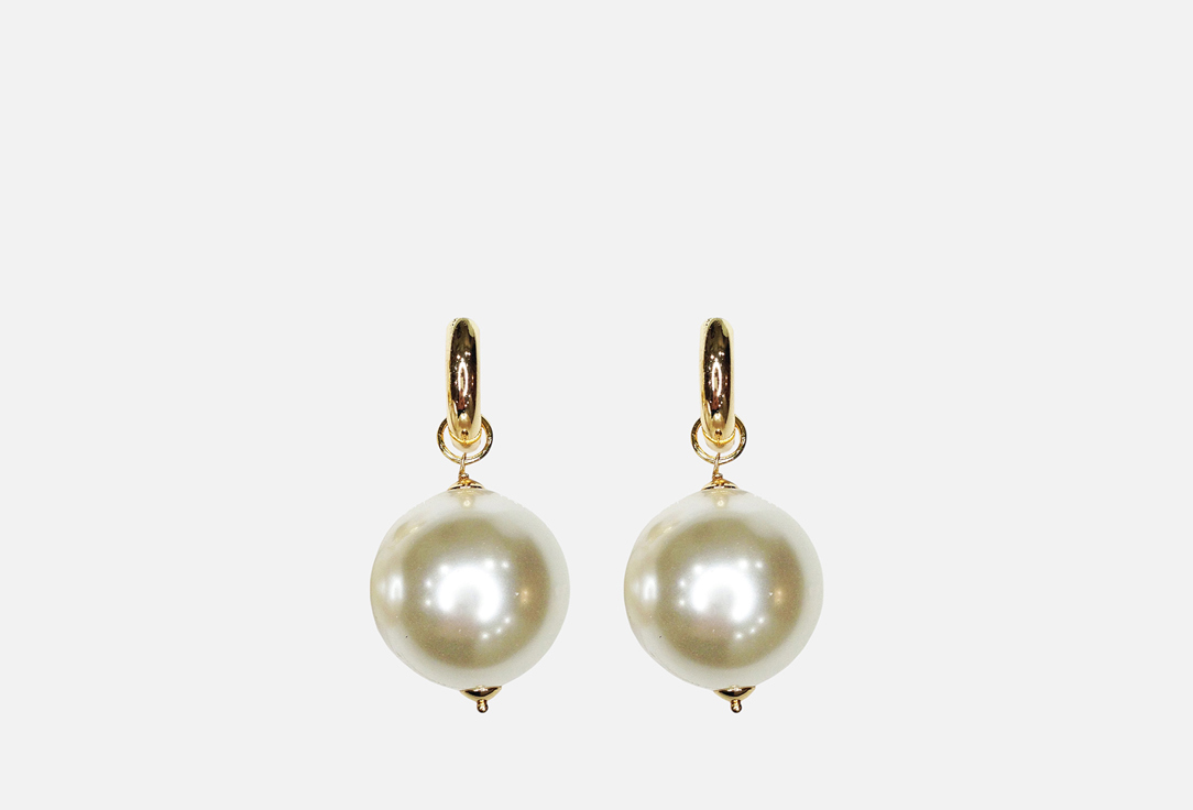 Изображение товара серьги La Family с крупной жемчужиной