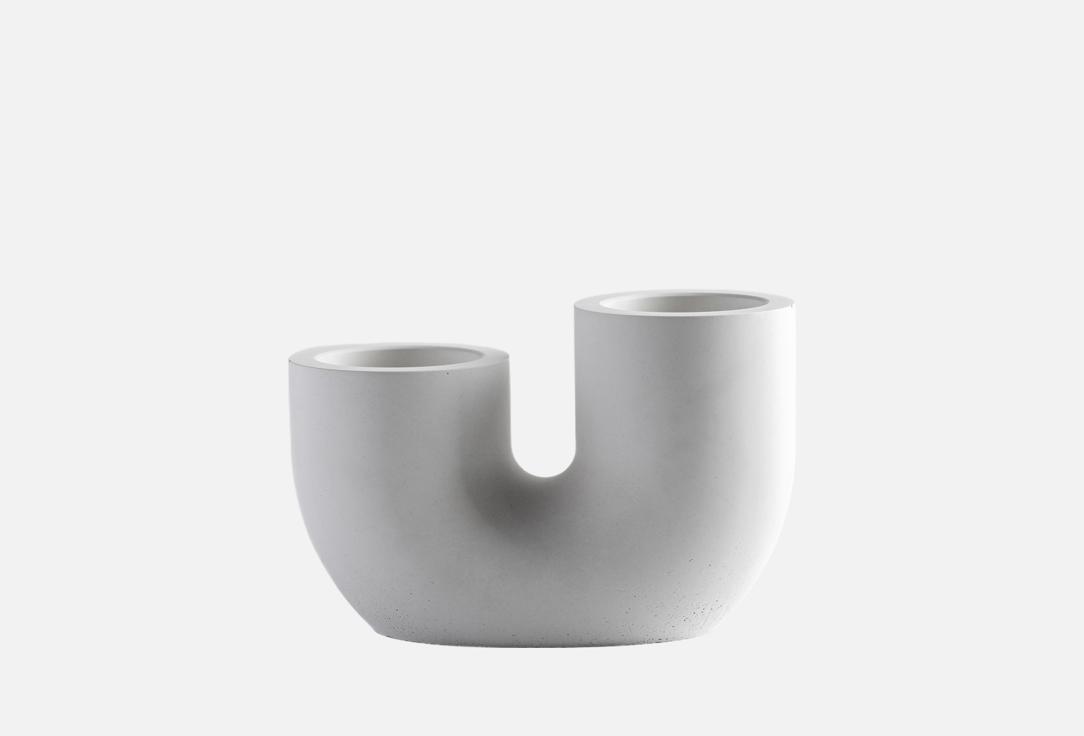 

Подсвечник для свечей KASH.PO, Белый, Дуга, 6,5х9,5 1 шт