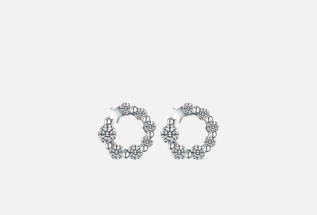 Изображение товара Серьги-гвоздики Настроение женщины из латунного сплава со Swarovski