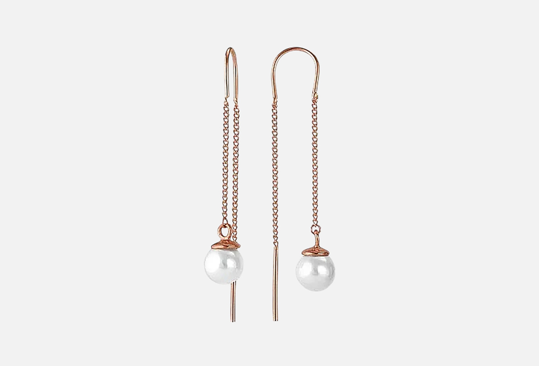 

серьги-протяжки НАСТРОЕНИЕ ЖЕНЩИНЫ, С искусственным жемчугом 2 шт