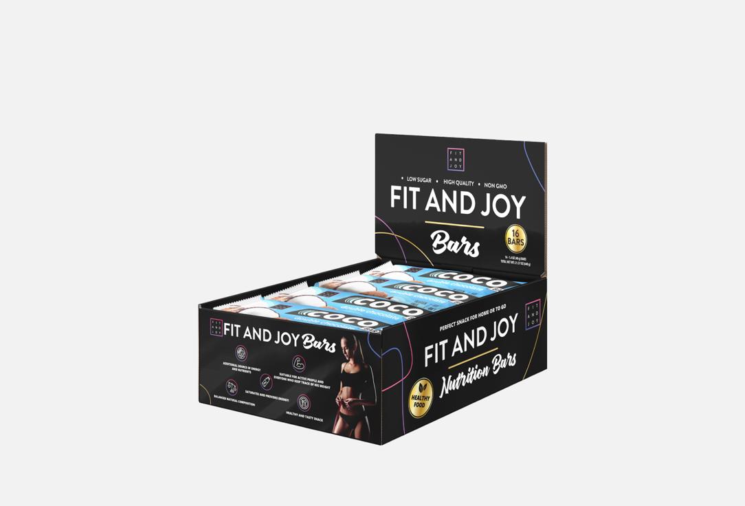 

набор протеиновых батончиков FIT AND JOY, Двойной шоколад 16 шт