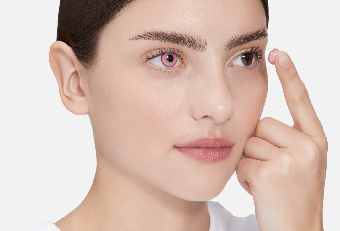 

Цветные контактные линзы MAGESTIC, Crush pink 0.00 оптическая сила