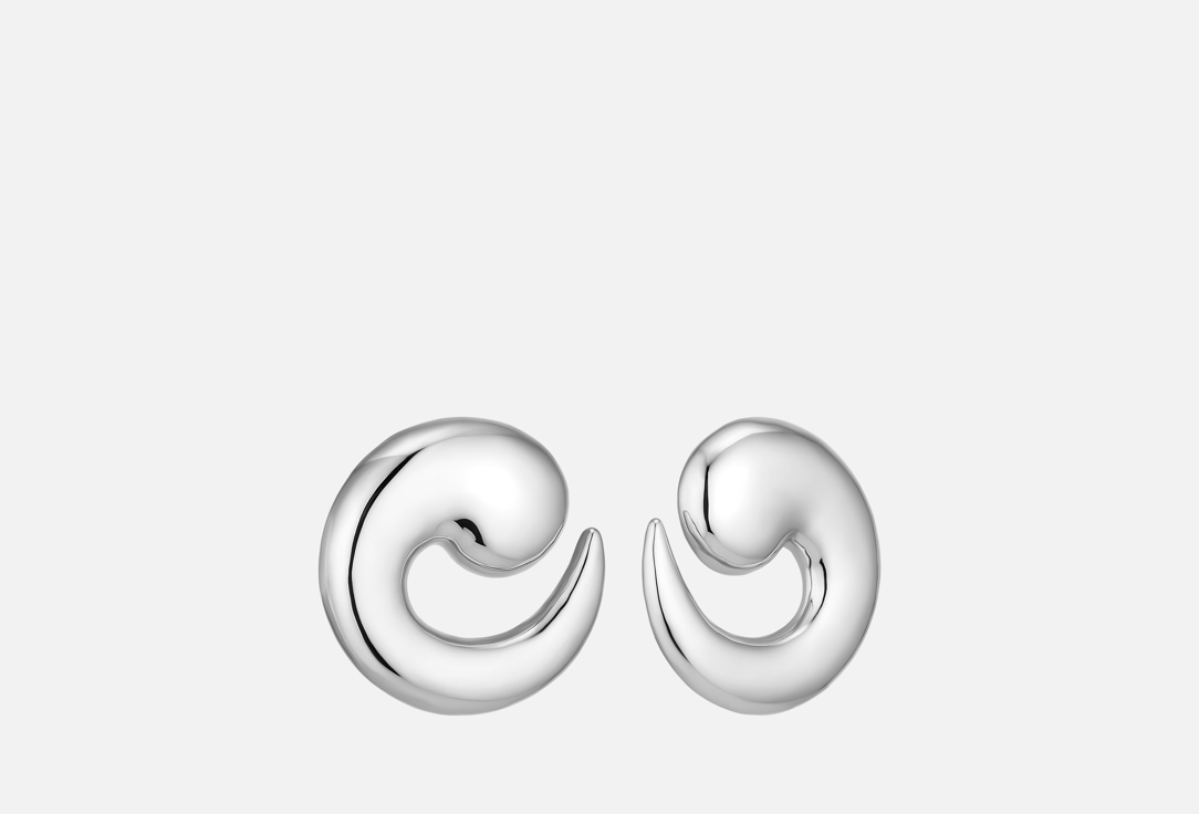 Изображение товара Серьги Attribute Shop Plump Wave Silver для женщин с родиевым покрытием
