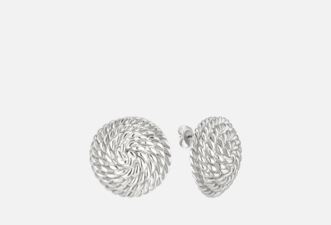 Изображение товара Серьги Attribute Shop Tangle silver из ювелирного сплава с родиевым покрытием для женщин