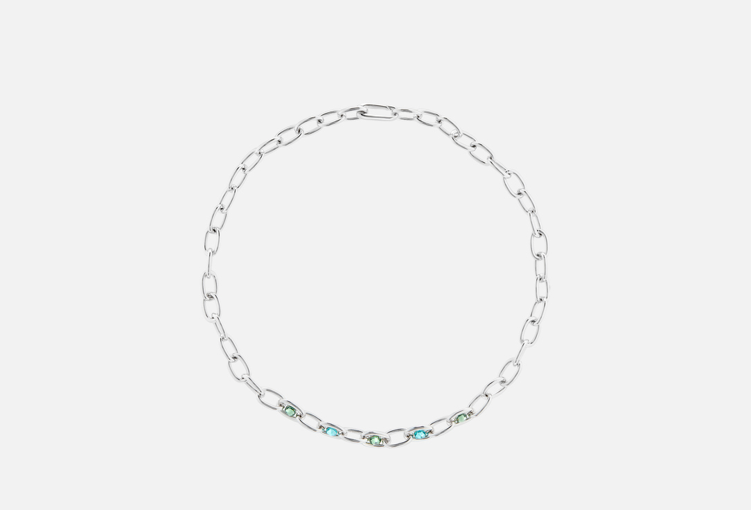 

Цепочка ATTRIBUTE SHOP, Blue crystals silver 1 шт