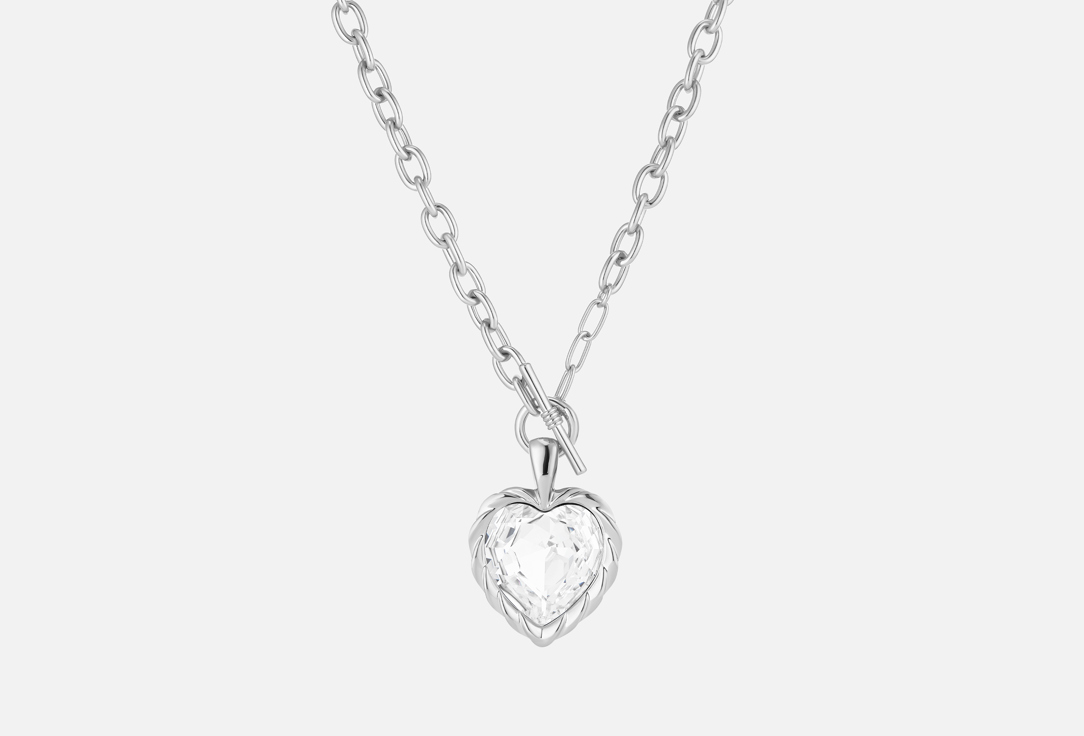 Изображение товара Цепочка Attribute Shop Heart of crystal silver