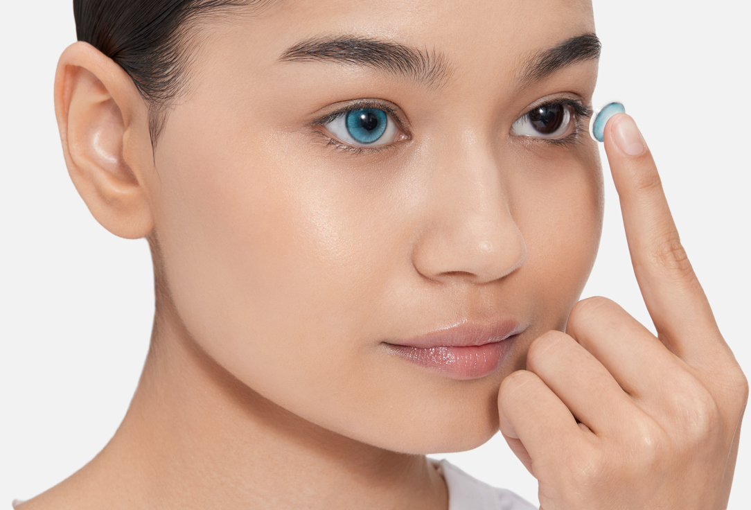 

Цветные контактные линзы ZUMMY, Mimi babe turquoise 0.00 оптическая сила