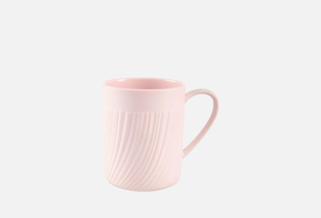 

Кружка DÉCOR DE TABLE, Розовый, Рассвет, рельеф, розовая, 380 мл 1 шт