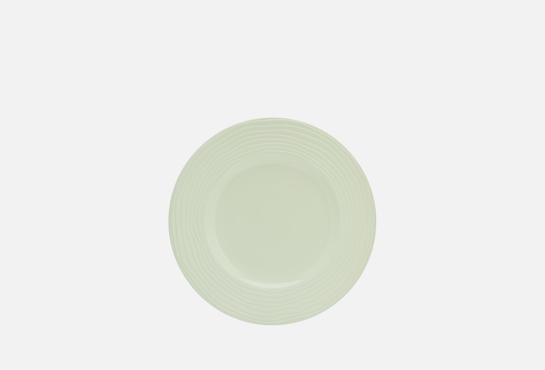 

Тарелка обеденная DÉCOR DE TABLE, Зеленый, Волна, рельеф, мятная, 27 см 27 см