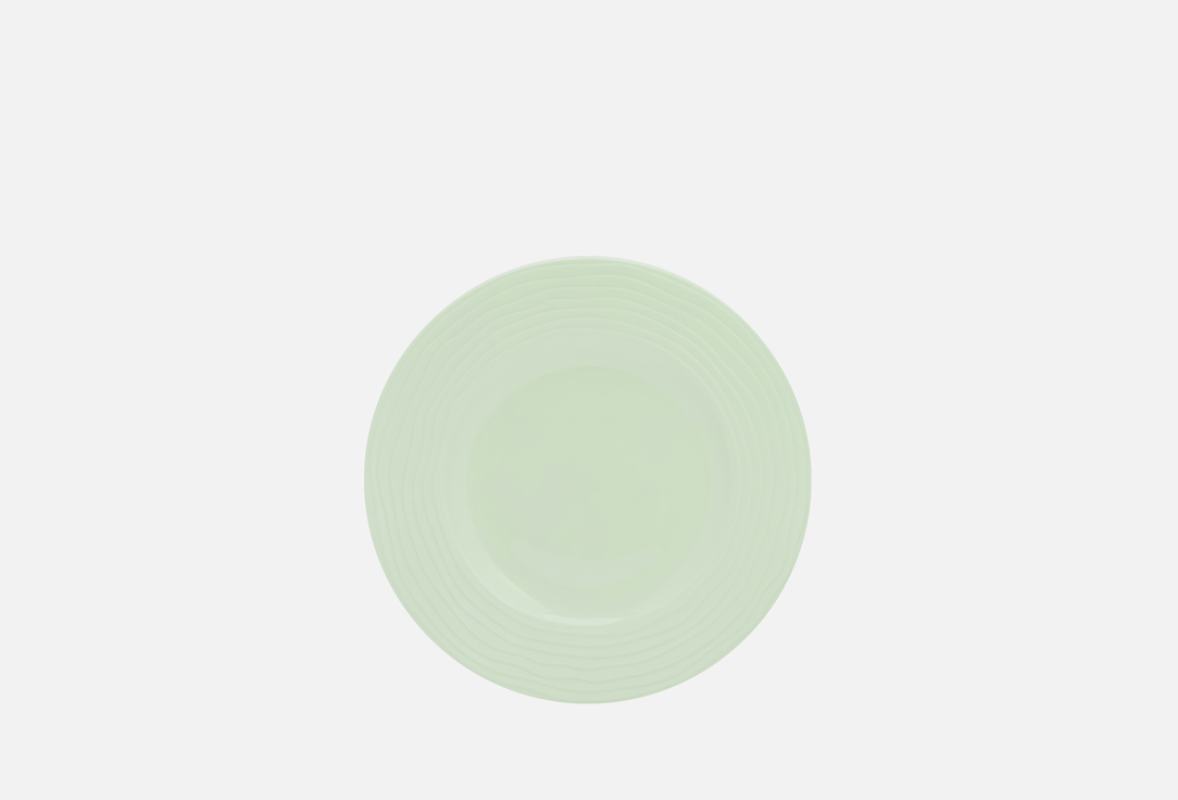 Изображение товара Тарелка закусочная Décor de table Волна 20,5 см фарфор мятная с рельефом