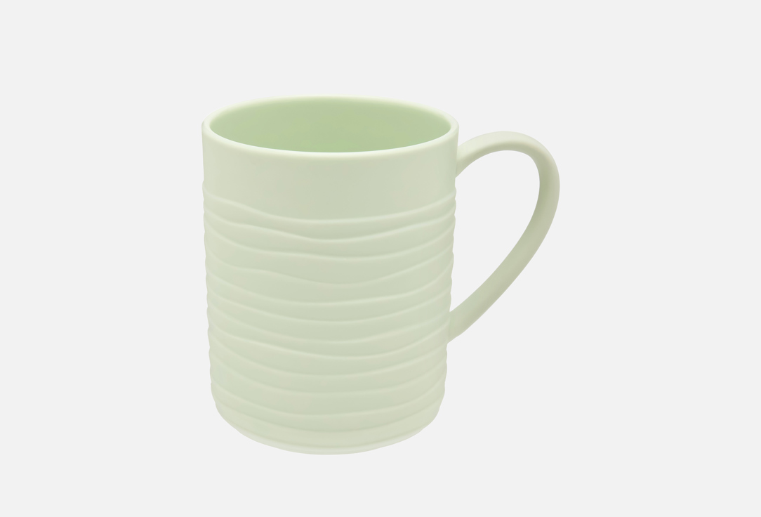 

Кружка DÉCOR DE TABLE, Зеленый, Волна, рельеф, мятная, 380 мл 1 шт