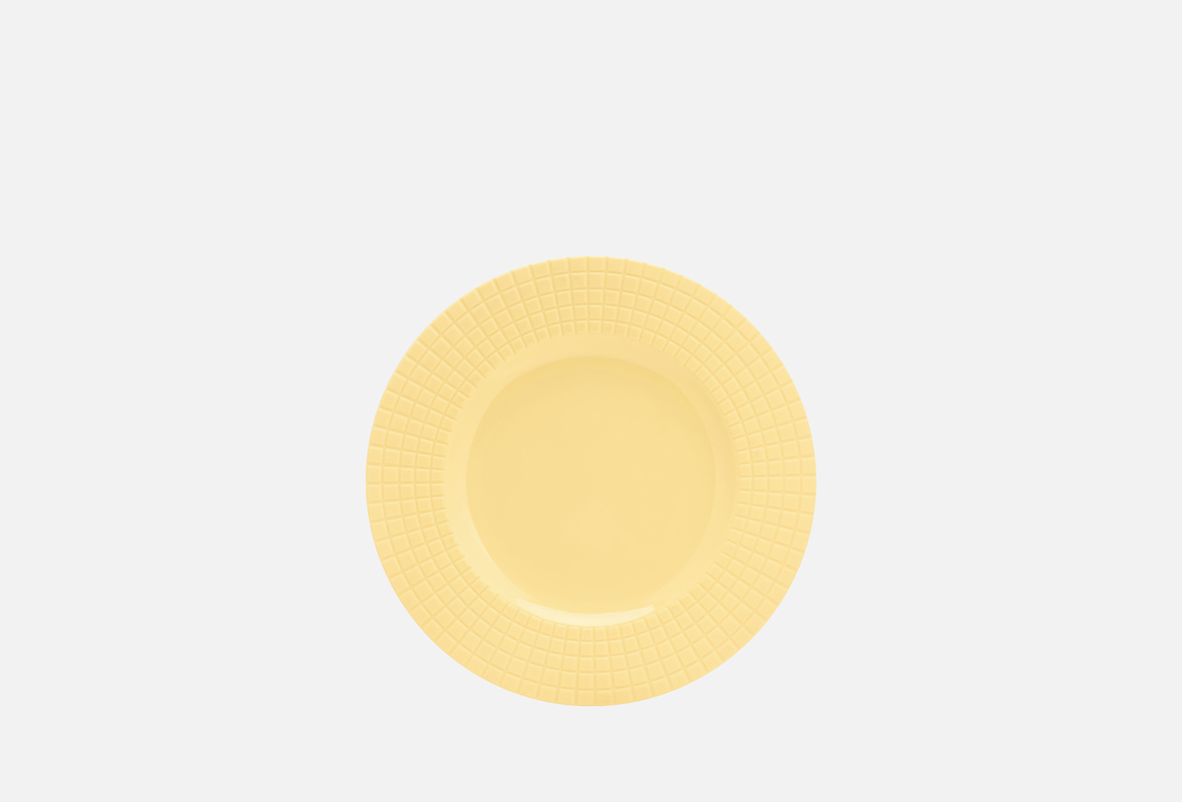 

Тарелка обеденная DÉCOR DE TABLE, Желтый, Луч, рельеф, желтая, 27 см 27 см