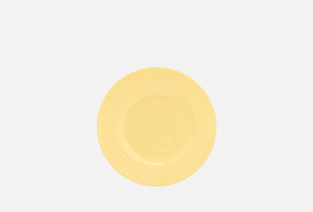 

Тарелка закусочная DÉCOR DE TABLE, Желтый, Луч, рельеф, желтая, 20,5 см 20.5 см