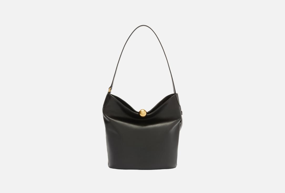 Сумка с ручками кожаная FURLA SFERA SOFT M BUCKET BAG Nero