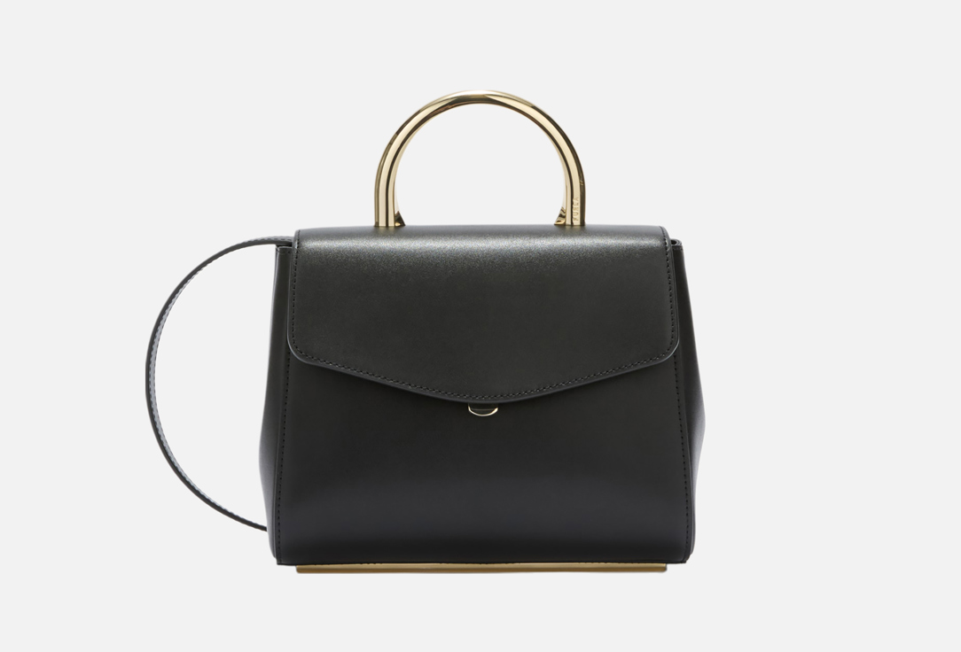 Сумка с ручками кожаная FURLA MERIDIANA MINI TOP HANDLE NERO