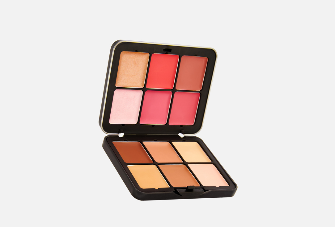 Изображение товара Палетка для лица Rubу Rose Blush Sculpt с контуринг, жидкими румянами и хайлайтером