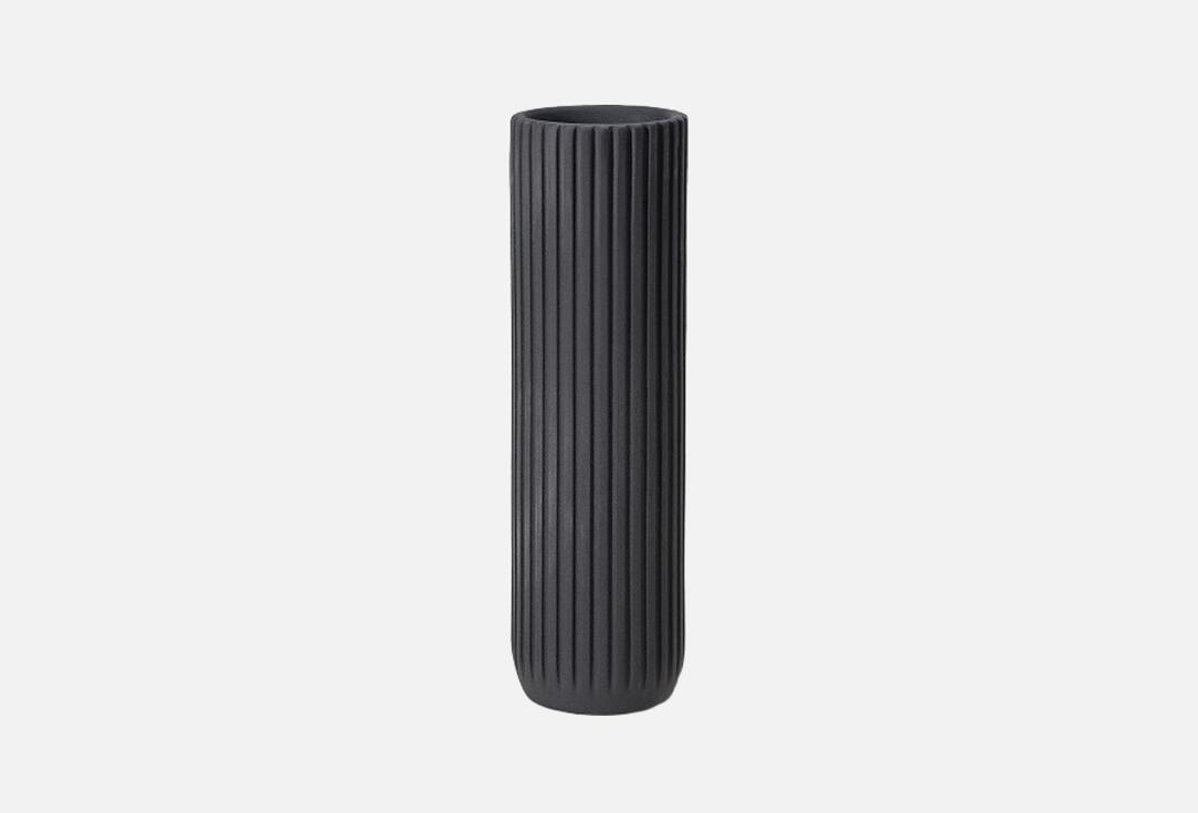 Ваза SHAPES & SHADES Basic Strips Tall, Dark Navy, 86х288 мм 1 шт