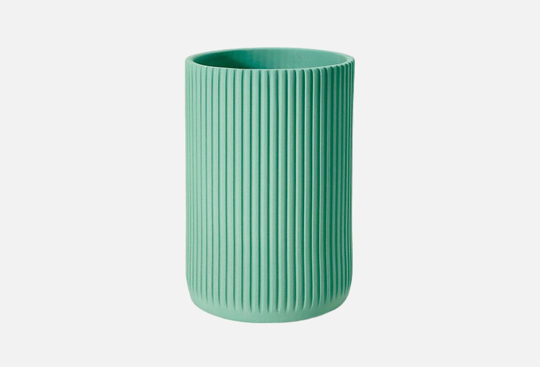 

Ваза SHAPES & SHADES, Зеленый, Strips Wide, Glasier, 16,8х24,7 см 1 шт