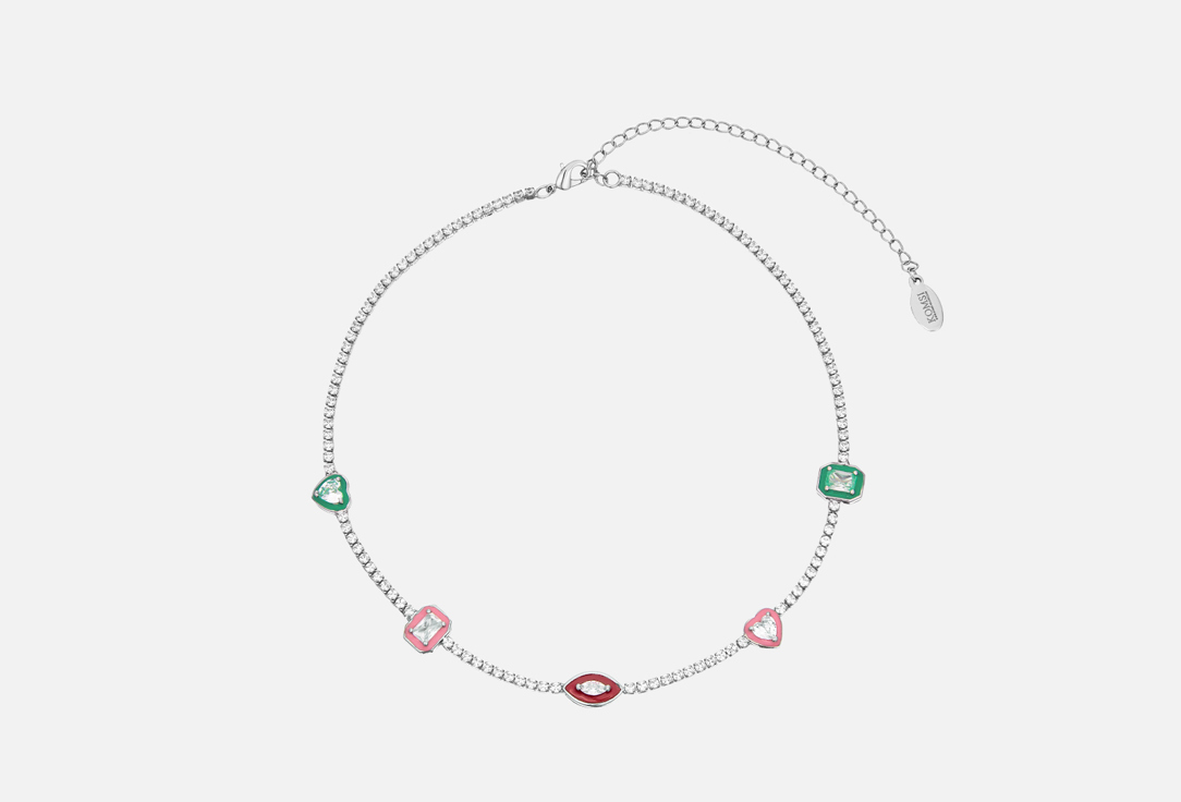 Изображение товара Стильный регулируемый чокер Weekend из стерлингового серебра с фианитами для женщин