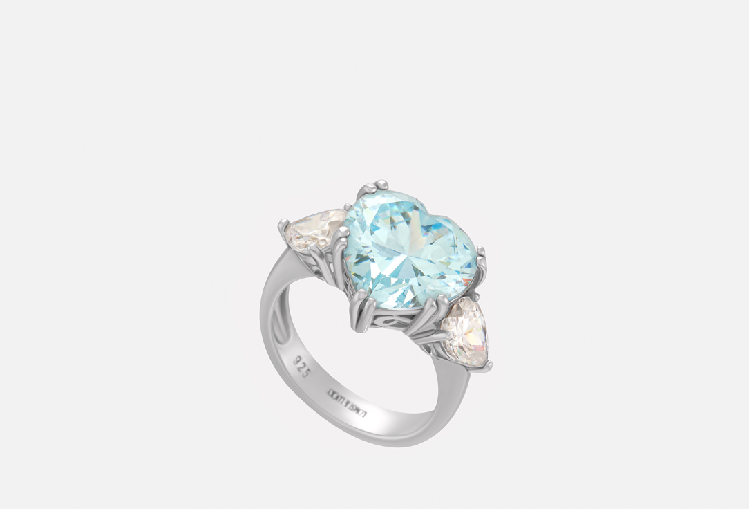 Изображение товара Кольцо Galaxy heart из стерлингового серебра и цирконов для женщин 16,5 размера