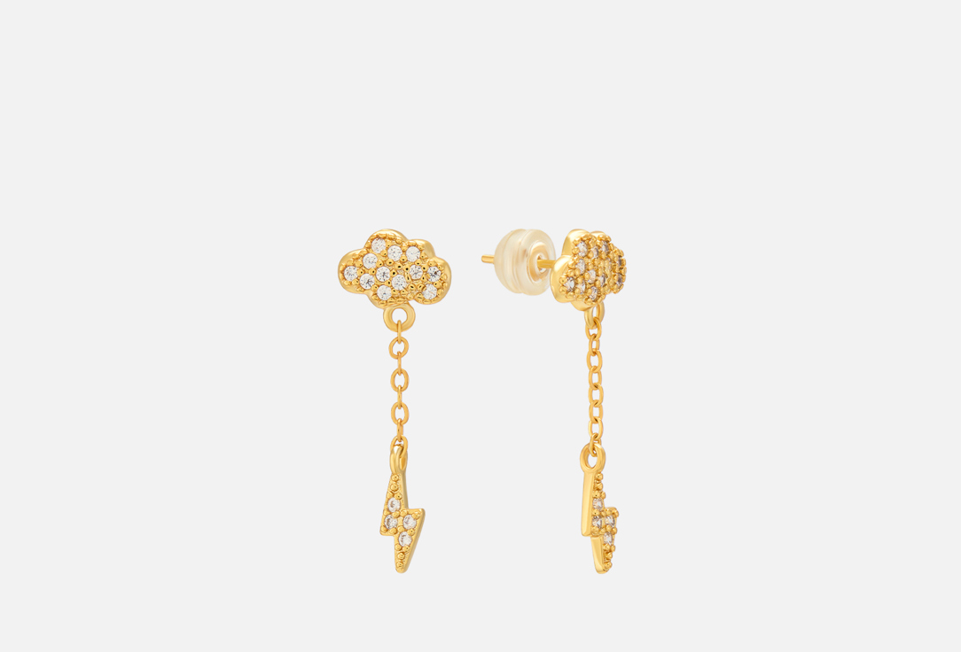 Изображение товара Серьги Fulmine с фианитами и покрытием стерлинговое серебро для женщин