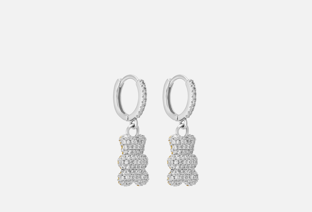 

Серьги KOMSI BRAND, Bear fianit 2 шт