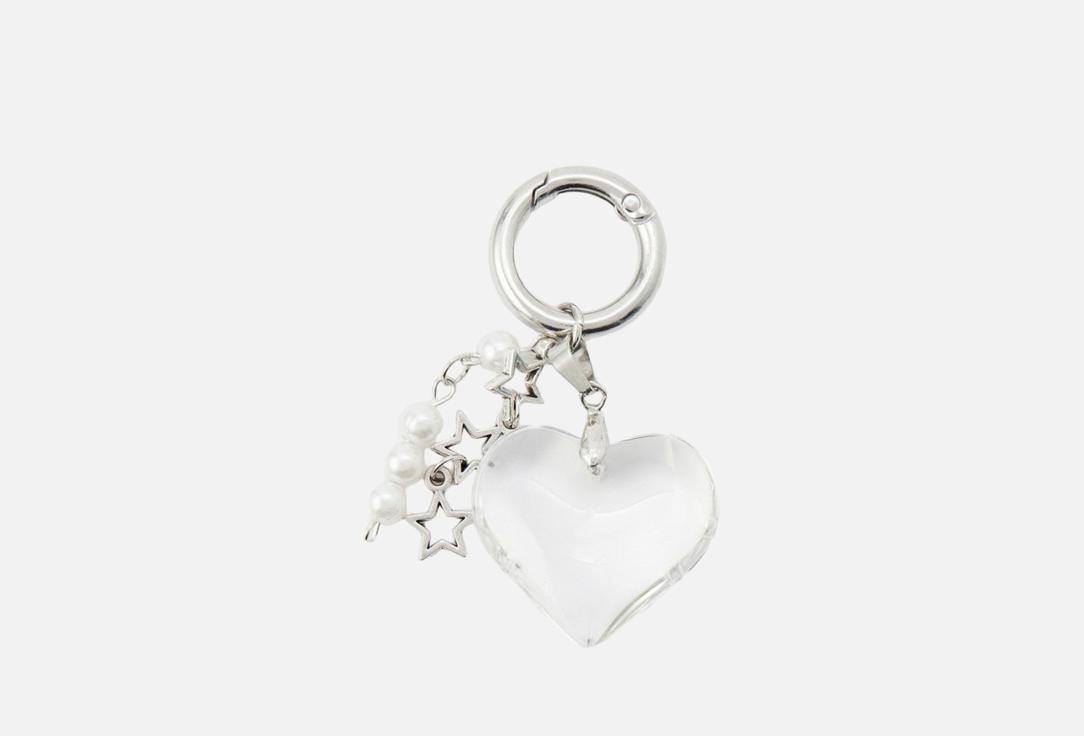 Изображение товара Брелок для сумки PABUR сердце прозрачное