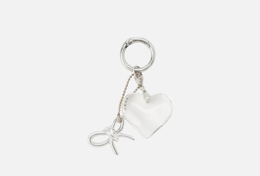 Изображение товара Брелок для сумки PABUR сердце прозрачное