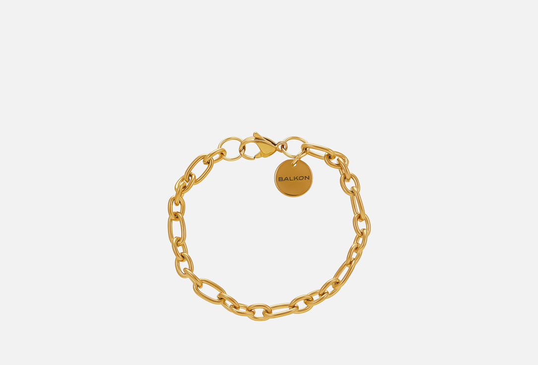 Изображение товара Браслет из нержавеющей стали на каждый день с позолотой 18 см