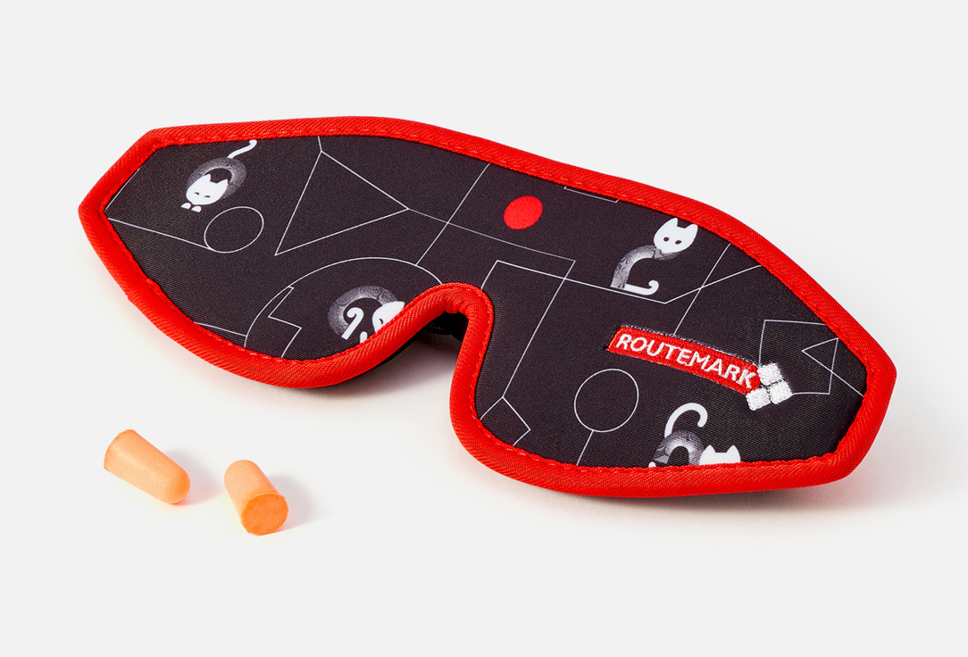 

Маска для сна 3D ROUTEMARK, Черный, Эволюция Black M