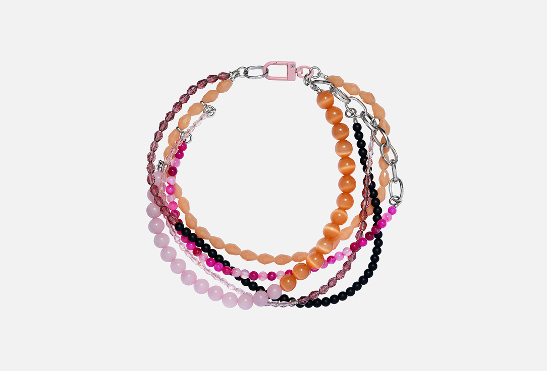 Изображение товара Колье CHUCHERIA SIESTA из микса камней и стекла 51 см, родирование