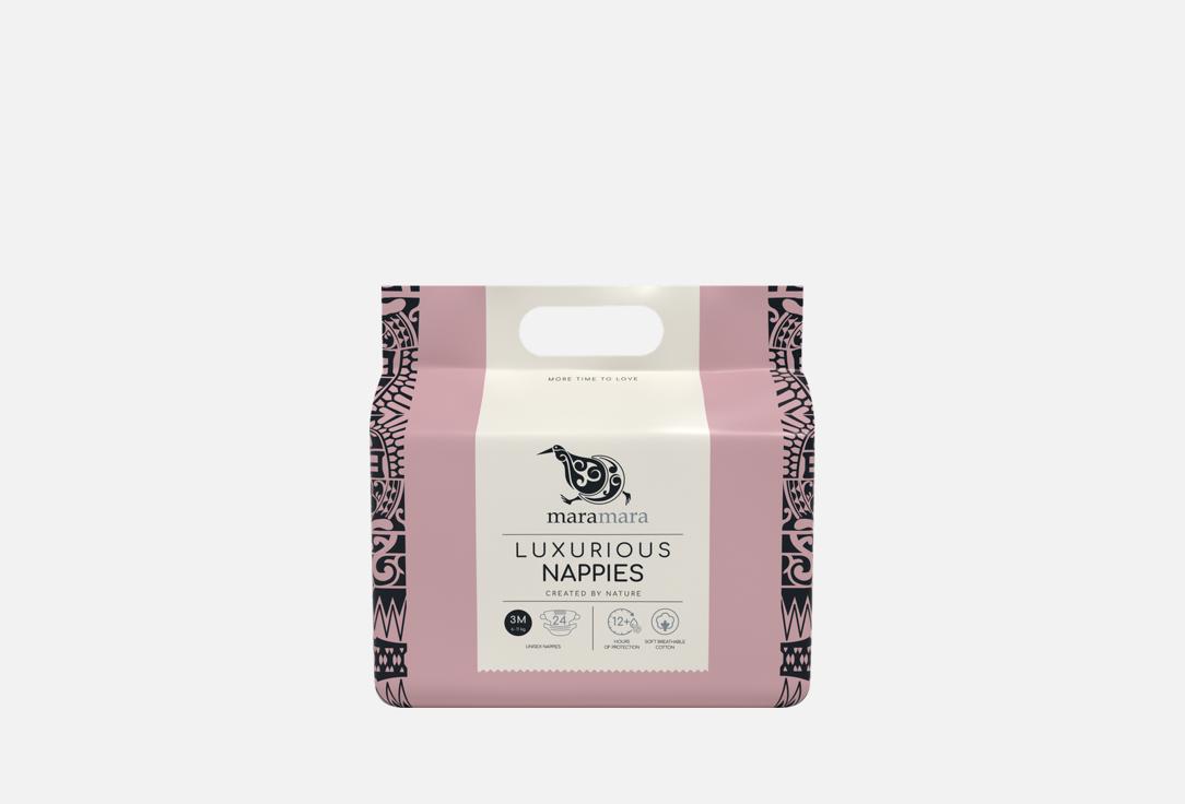 

Подгузники MARAMARA, Luxurious 3M, 6-11 кг 24 шт