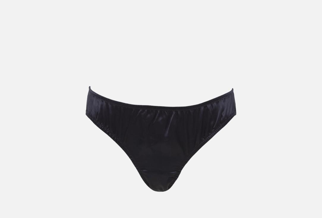 Изображение товара Женские трусы-бразильяно k∙k Arina черные из шелка и сетки комфортные и сексуальные