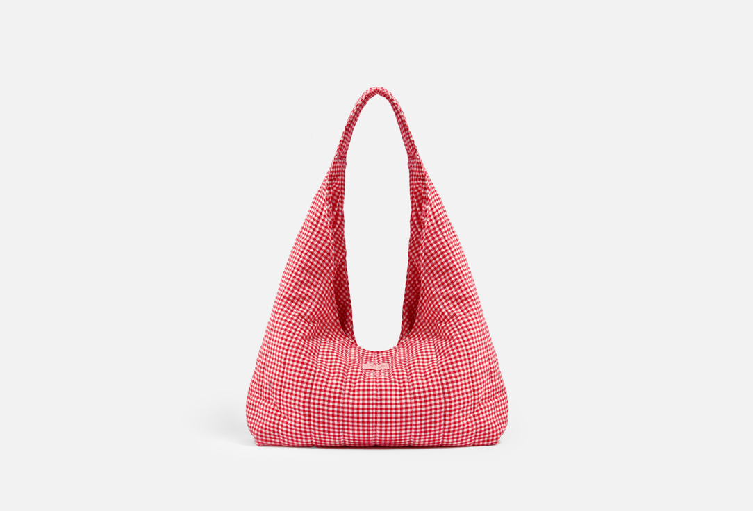 Изображение товара Сумка кросс-боди Ginger Cotton в красную мелкую клетку