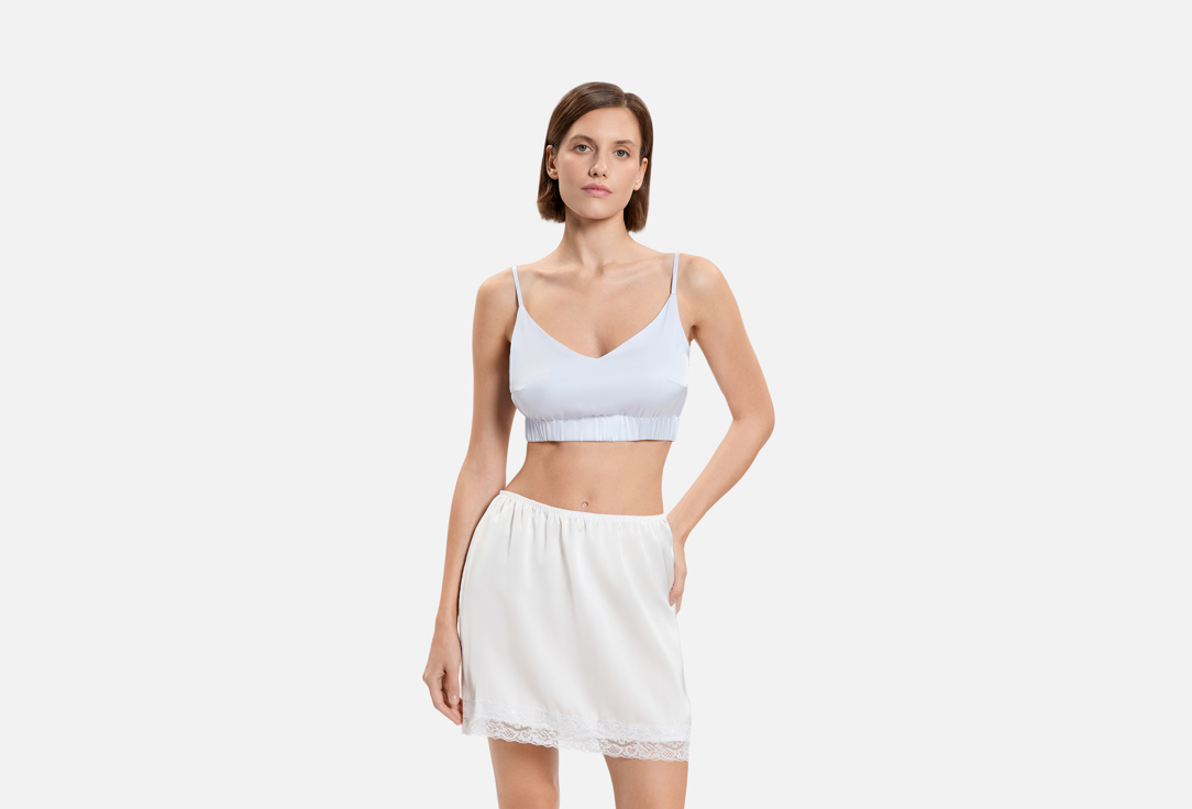 Изображение товара Кроп топ LULIGHT голубой для женщин с треугольным вырезом и регулируемыми бретелями