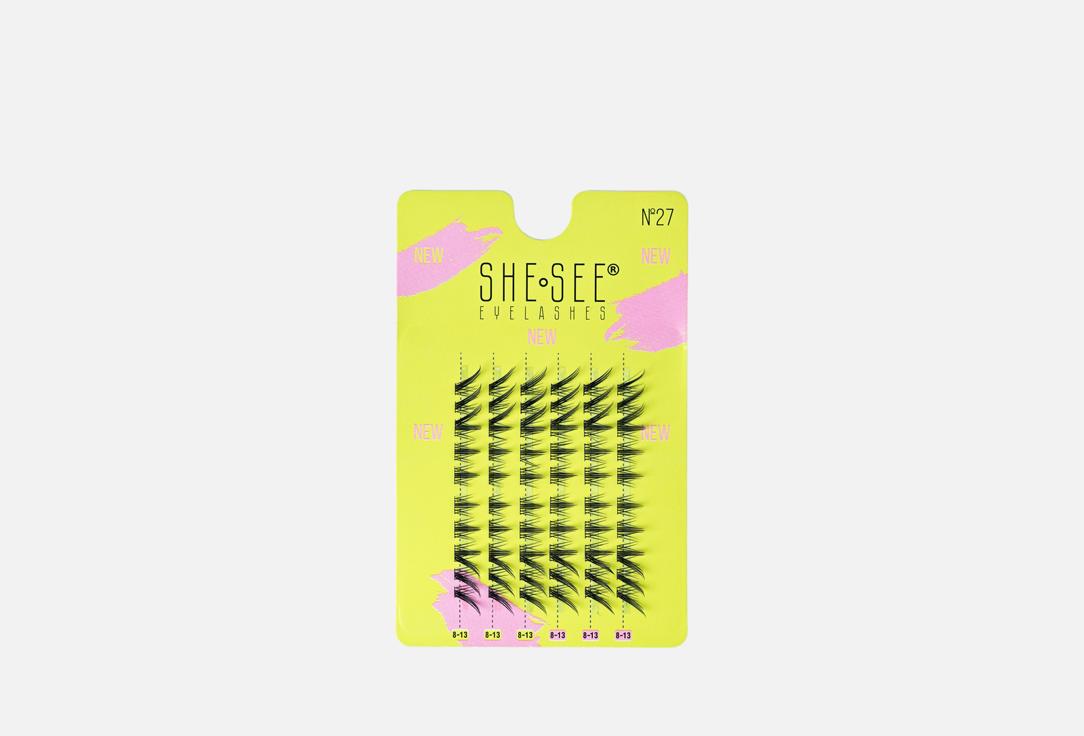 Накладные ресницы пучки SHE SEE False eyelashes Letisia 60 шт