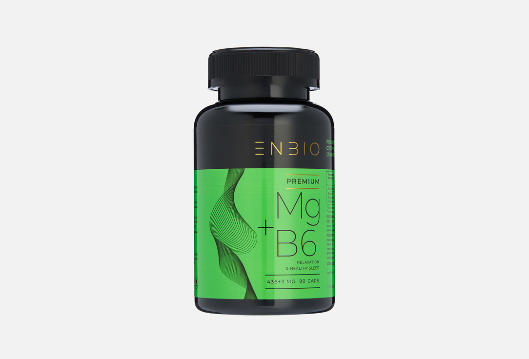 Изображение товара Комплекс витаминов и минералов ENBIO магний и витамин B6 в капсулах для нервной системы и сердца