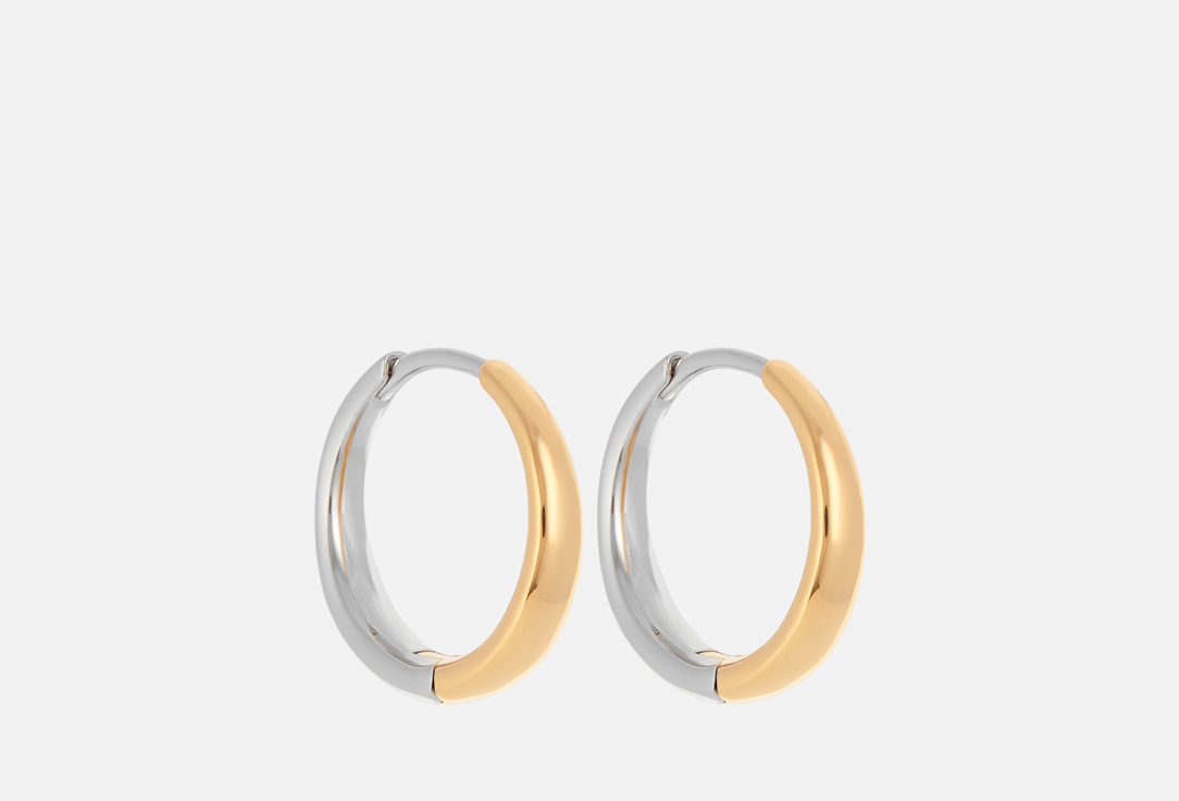 

Серьги-кольца HOTEI, Двухцветные 2 шт