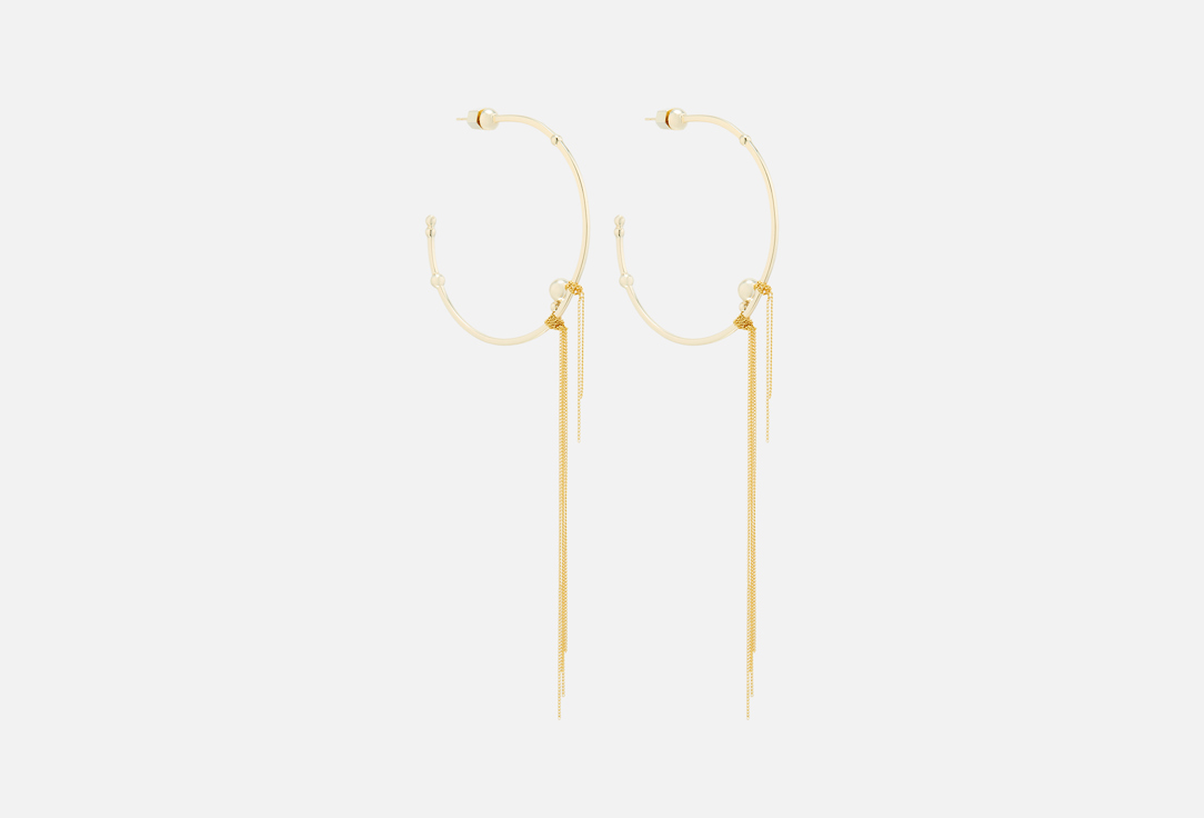 

Серьги CAVIAR JEWELLERY, Серьги-кольца bubble world золотые 2 шт