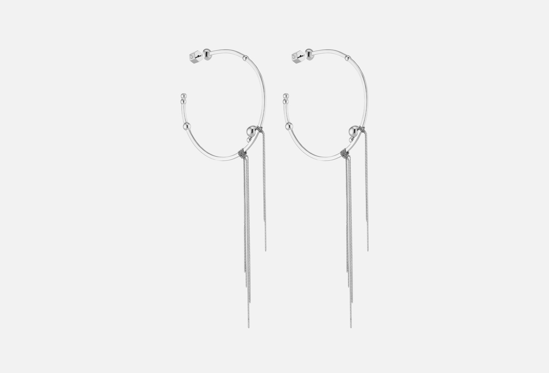 Изображение товара Серьги-кольца Caviar Jewellery bubble world серебряные