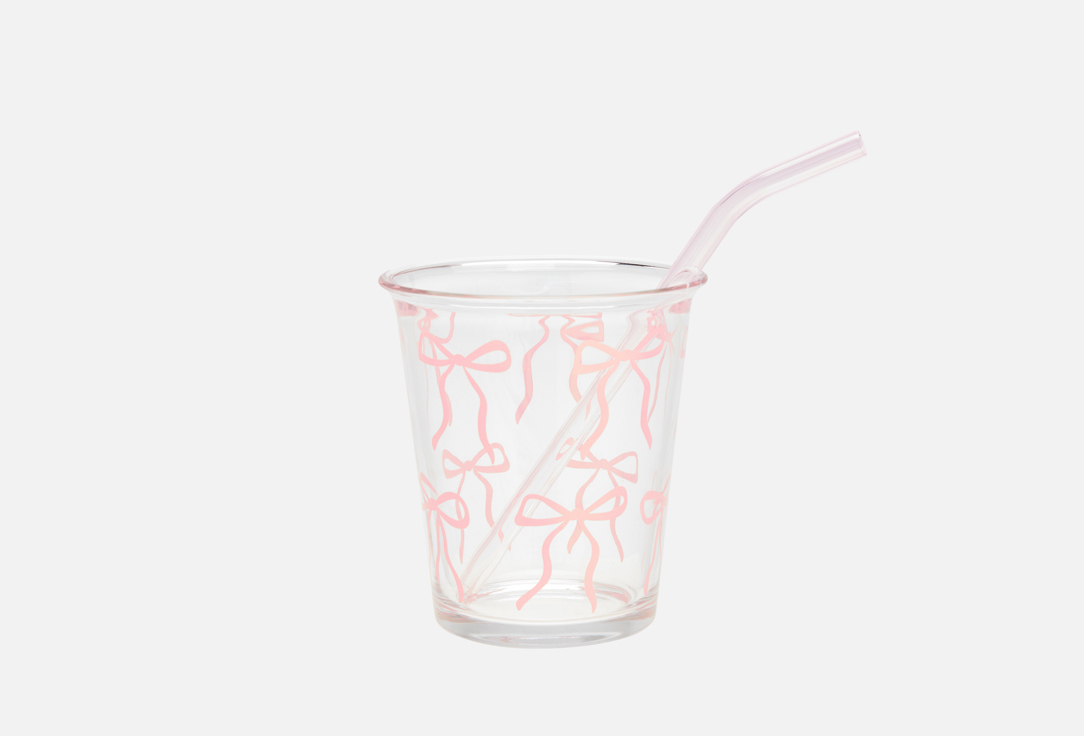 

Стакан с трубочкой ROOMI, Бантики 1 шт