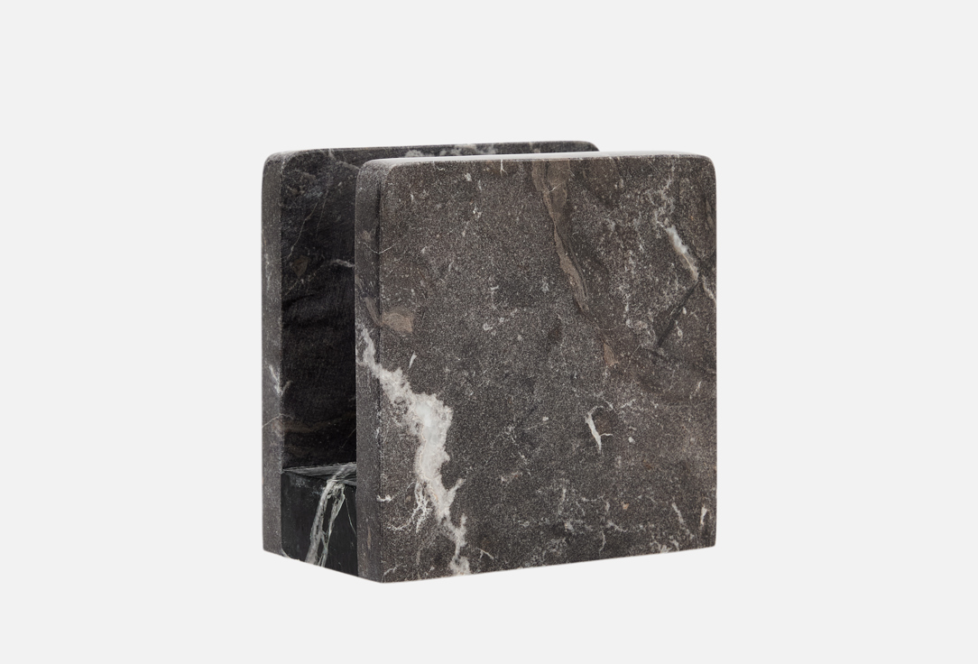 Изображение товара Салфетница НАТУРКАМЕНЬ черная из натурального мрамора 10х5 см