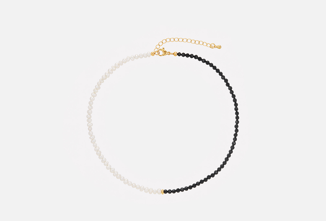 

Чокер-колье VIAMORE, Half Pearl & Zircon black 1 шт
